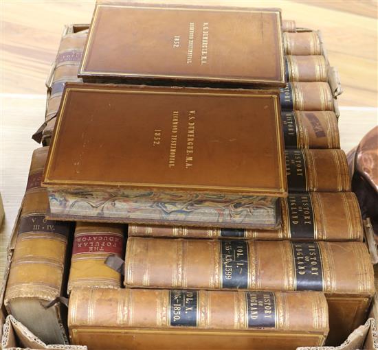 11 volumes History of England and 4 volumes Popular Educator